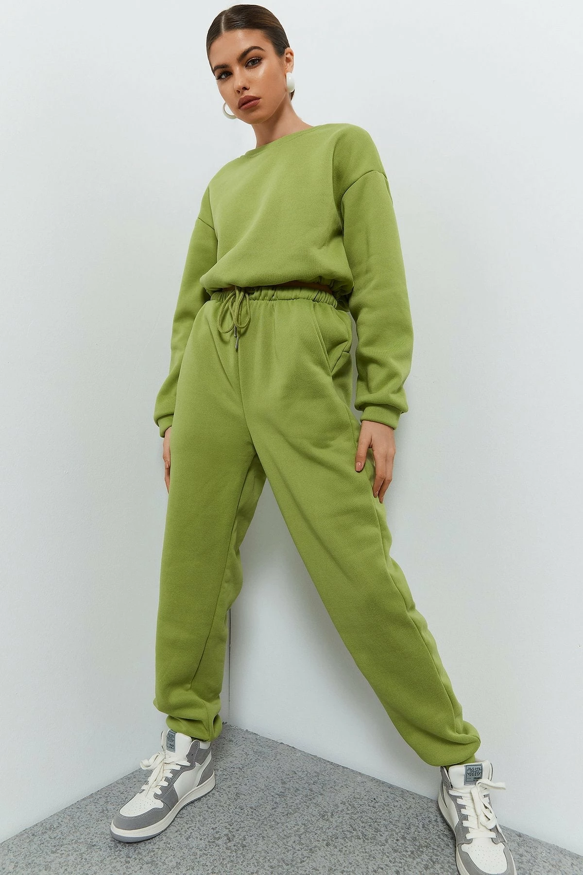 Solado Drawstring Waist Solid Sport Suits 2 Solado Drawstring Waist Solid Sport Suits - Image 2