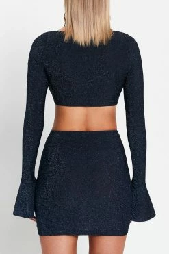 SOLADO Square Neck Split Cuff Flared Sleeve Glitter Crop Top -Solado Shop jpeg b7611f7a 1832 4d04 8470 8d82ab9c6afd 1800x1800