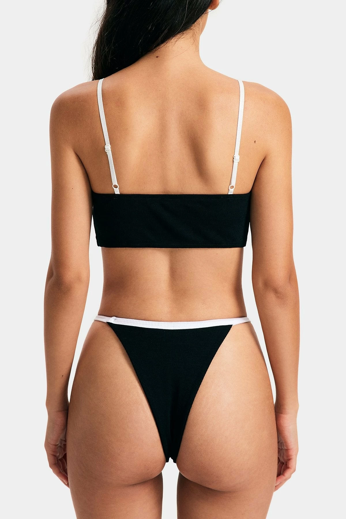 Solado Contrast Color Cut Out Ribbed Bikini Swimsuit 7 Solado Contrast Color Cut Out Ribbed Bikini Swimsuit - Image 7