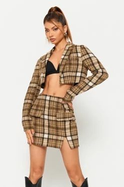 SOLADO High Waist Check Print Split Hem Mini Skirt -Solado Shop jpeg bde6fe0a 8ad4 4eaa 8f5a 7b2aadf26473 1800x1800