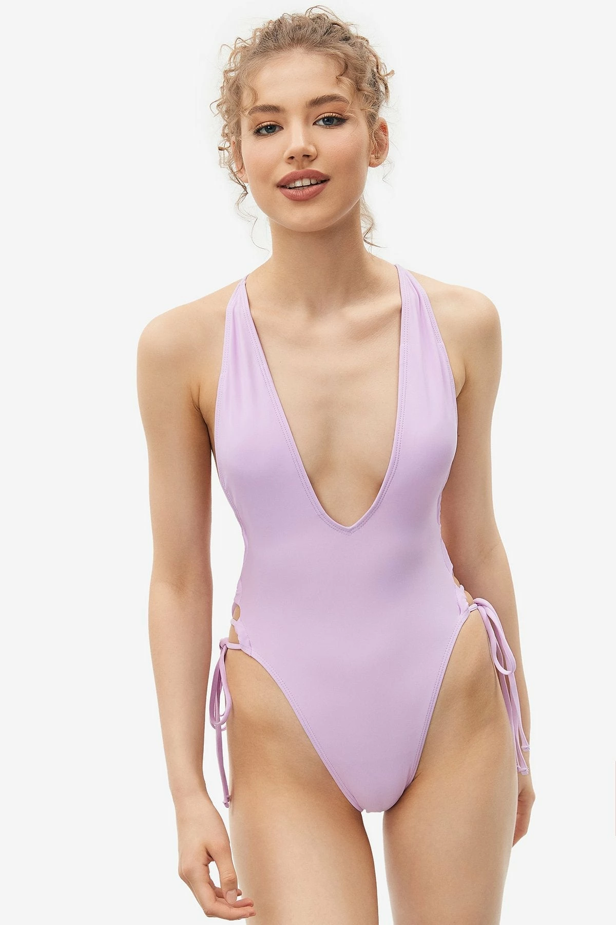 Solado Plunge Neck Lace Up Backless One-piece Swimsuit 10 Solado Plunge Neck Lace Up Backless One-piece Swimsuit - Image 10