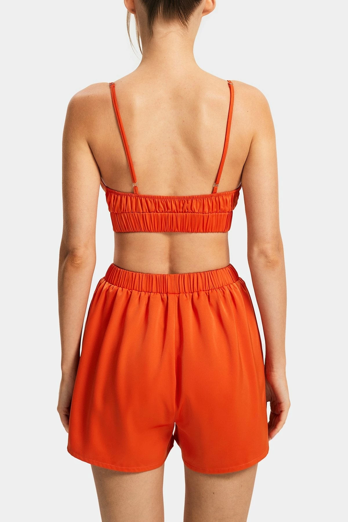 SOLADO Plunging Neck Corset Top & Elastic Waist Solid Shorts Set 7 SOLADO Plunging Neck Corset Top & Elastic Waist Solid Shorts Set - Image 7