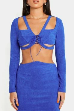 SOLADO Suede Cut Out Lace Up Front Long Sleeve Top -Solado Shop jpeg c1855c3b 30ec 4545 b991 4b772d6077b3 1800x1800