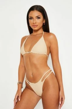 Solado Halter Neck Cut Out Tie Back Bikini Swimsuit