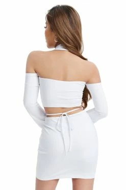 Alternative view of Solado Cold Shoulder Top & Drawstring Ruched Skirt Set