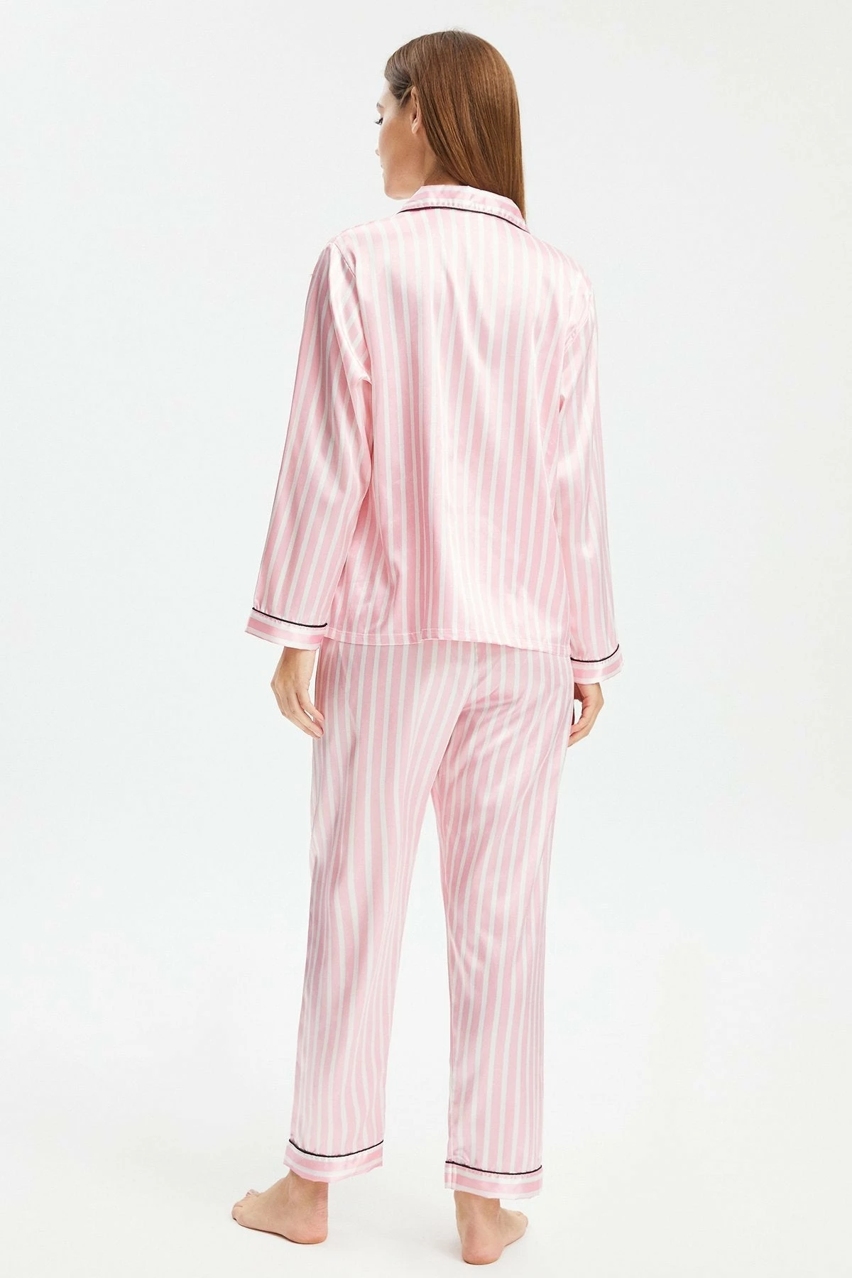 Solado Button Front Top & Stripe Print Pants Set 2 Solado Button Front Top & Stripe Print Pants Set - Image 2