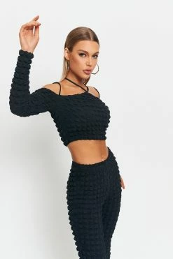 SOLADO Halter Neck Cold Shoulder Bubble Textured Crop Top 8 SOLADO Halter Neck Cold Shoulder Bubble Textured Crop Top -Solado Shop jpeg df4a7d0b a9ba 4d17 8361 99b35f5100ad 1800x1800