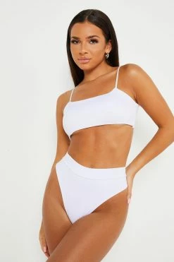 Alternative view of Solado U Neck Solid High Waist Bikini Swimsuit