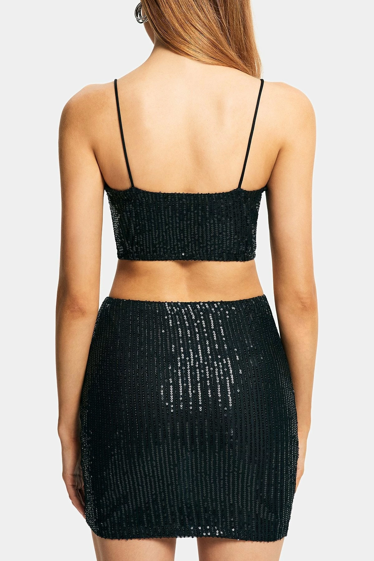 Solado Sequin Backless Camisole & Bodycon Mini Skirt Set 7 Solado Sequin Backless Camisole & Bodycon Mini Skirt Set - Image 7