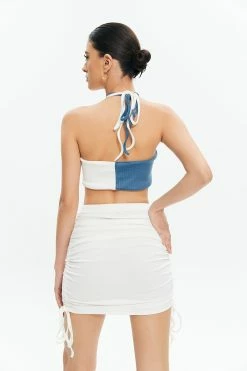 Alternative view of Solado Colorblock Halter Neck Top & Drawstring Ruched Skirt Set